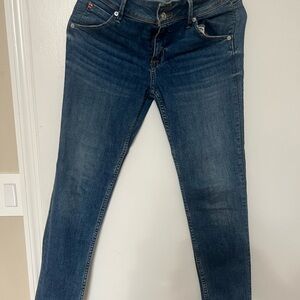 Hudson Jeans Blue Ankle Cropped Denim